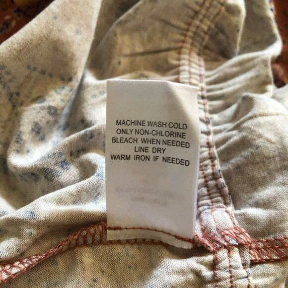 Les Serein NWT Locarno Peplum Mauve Paisley Tassel String Boho Blouse Size Large - Picture 11 of 11